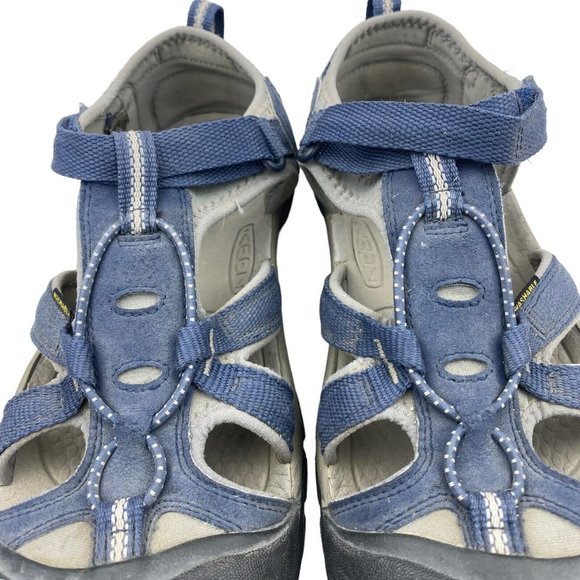 KEEN Blue Grey Closed Toe Washable Water Hiking Outdoor Shoes Sandals US 6 - Picture 10 of 16